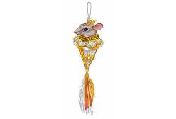 Украшение коллекционное Mister Christmas Королева мышь, 25 см (цвет: белый, золотой)